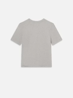 Women FRAME Baby Tee in Heather Grey