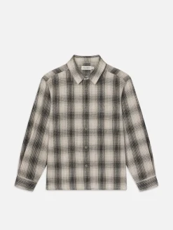 FRAME Baja Plaid Shirt in Dark Navy
