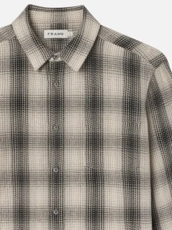 FRAME Baja Plaid Shirt in Dark Navy