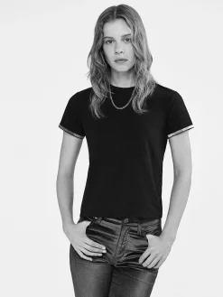 Women FRAME Beaded Tee in