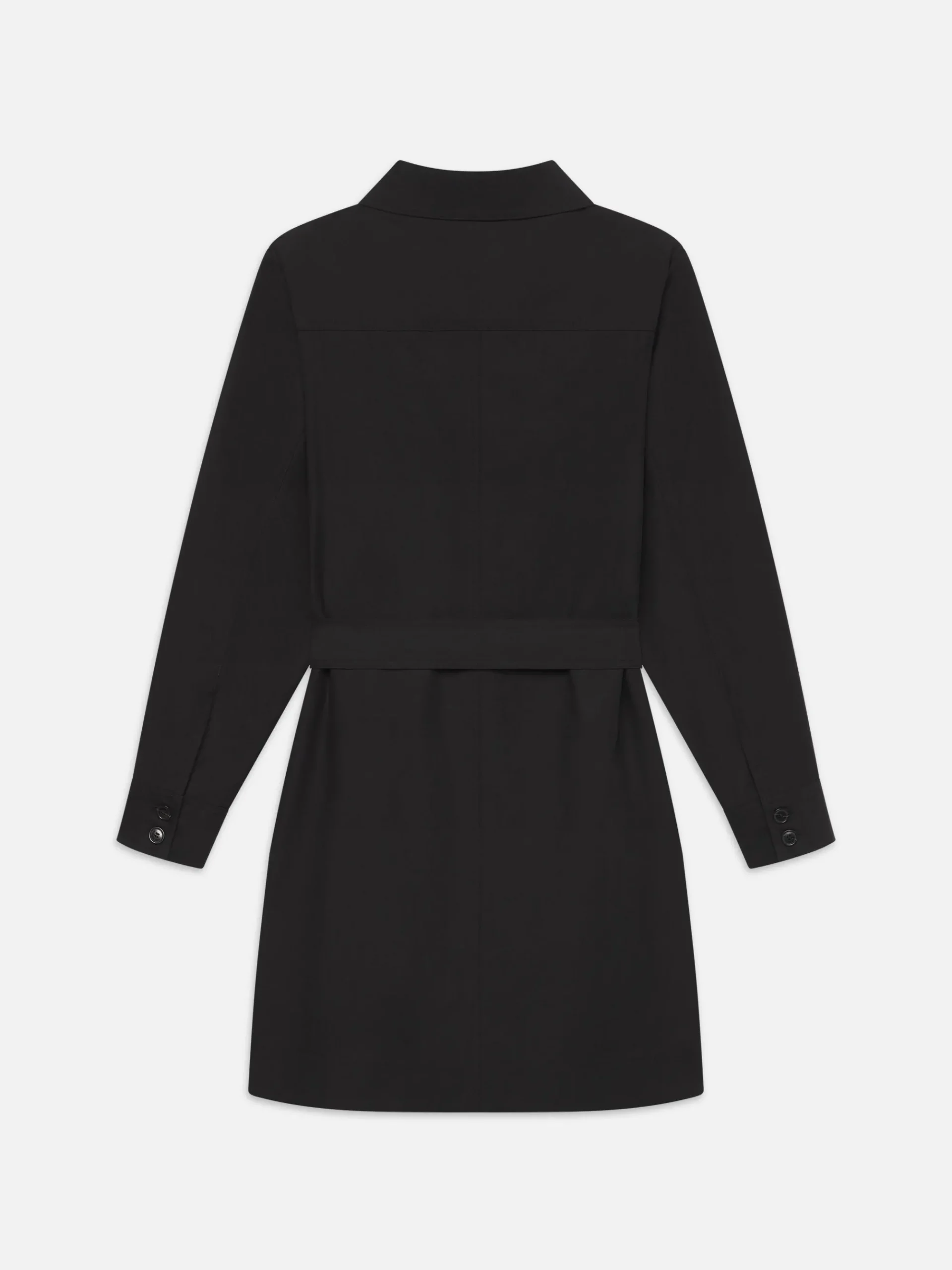 Women FRAME Belted Trench Long Sleeve Dress in