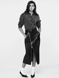 Women FRAME Biker Pencil Skirt in