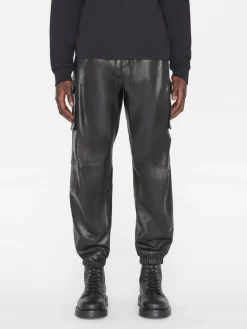 FRAME Cargo Leather Pant in
