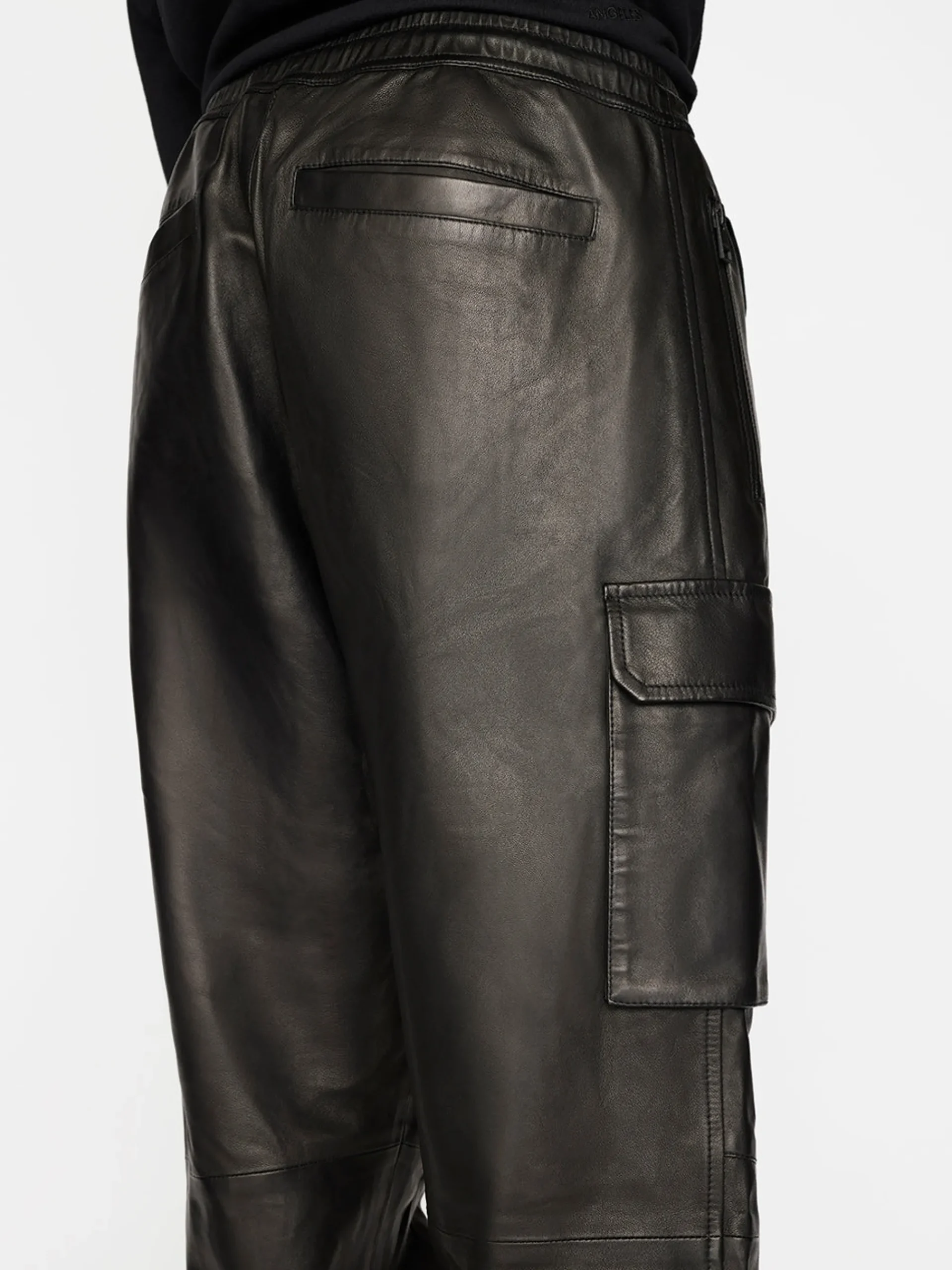 FRAME Cargo Leather Pant in
