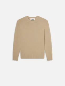 Women FRAME Cashmere Crewneck Sweater in Sand Beige