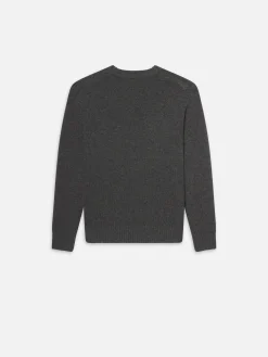 FRAME Cashmere Crewneck Sweater in Dark Grey