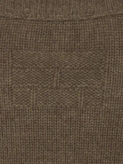 Women FRAME Cashmere Crewneck Sweater in Soft Mocha