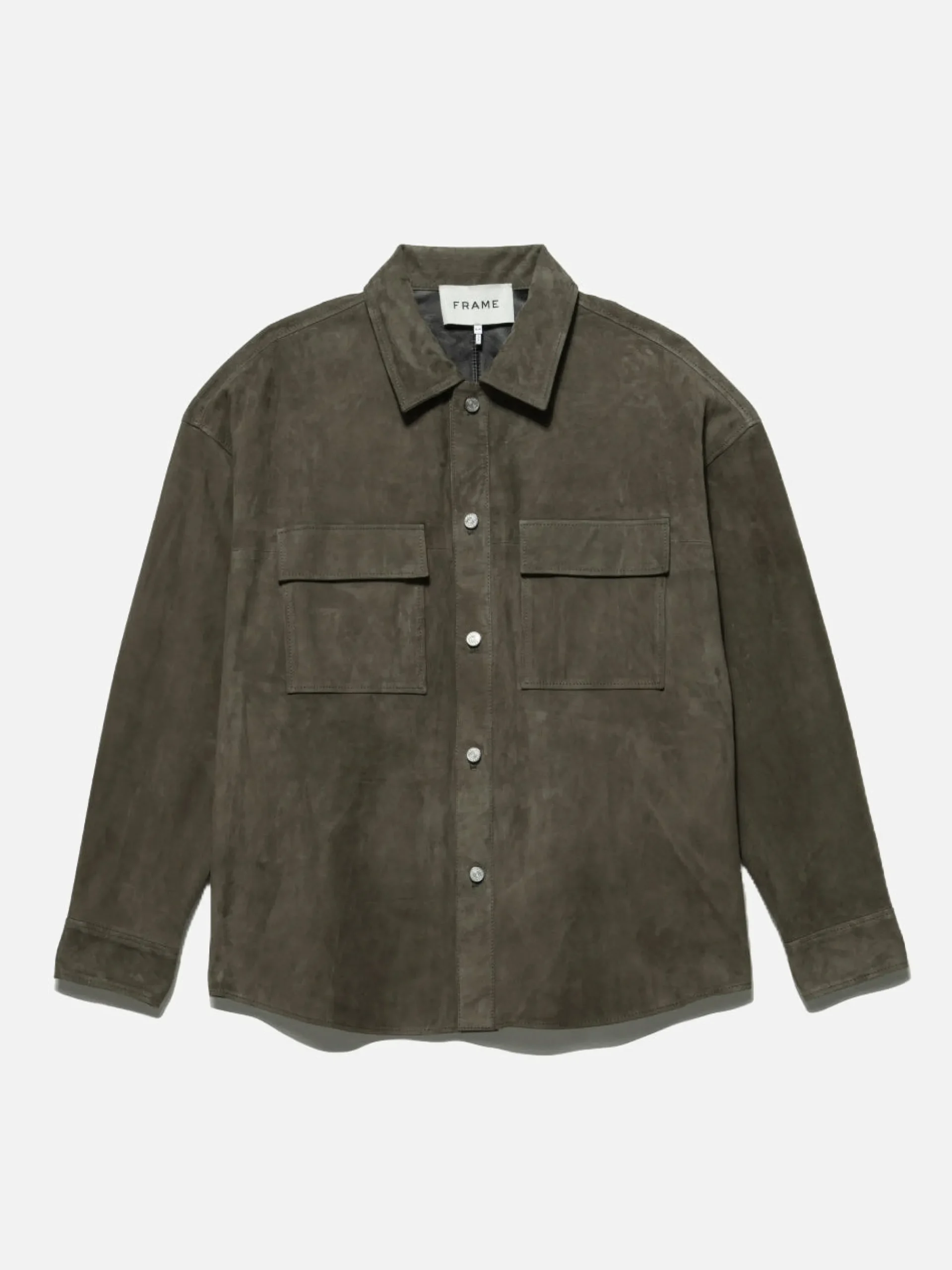 FRAME Clean Suede Shirt in