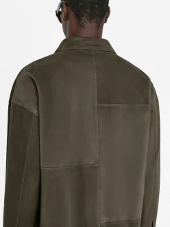 FRAME Clean Suede Shirt in