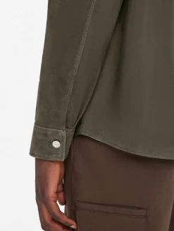 FRAME Clean Suede Shirt in