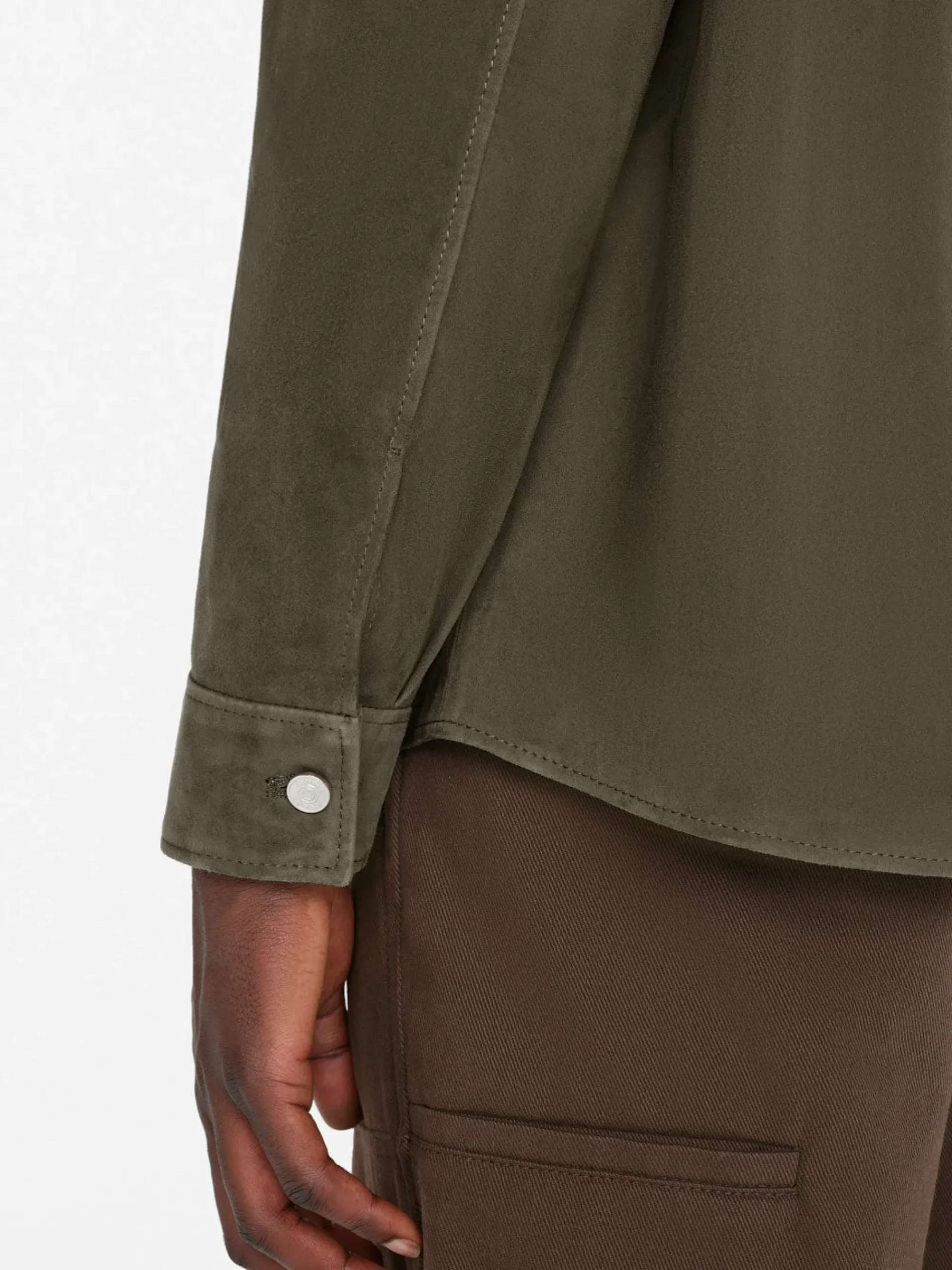 FRAME Clean Suede Shirt in