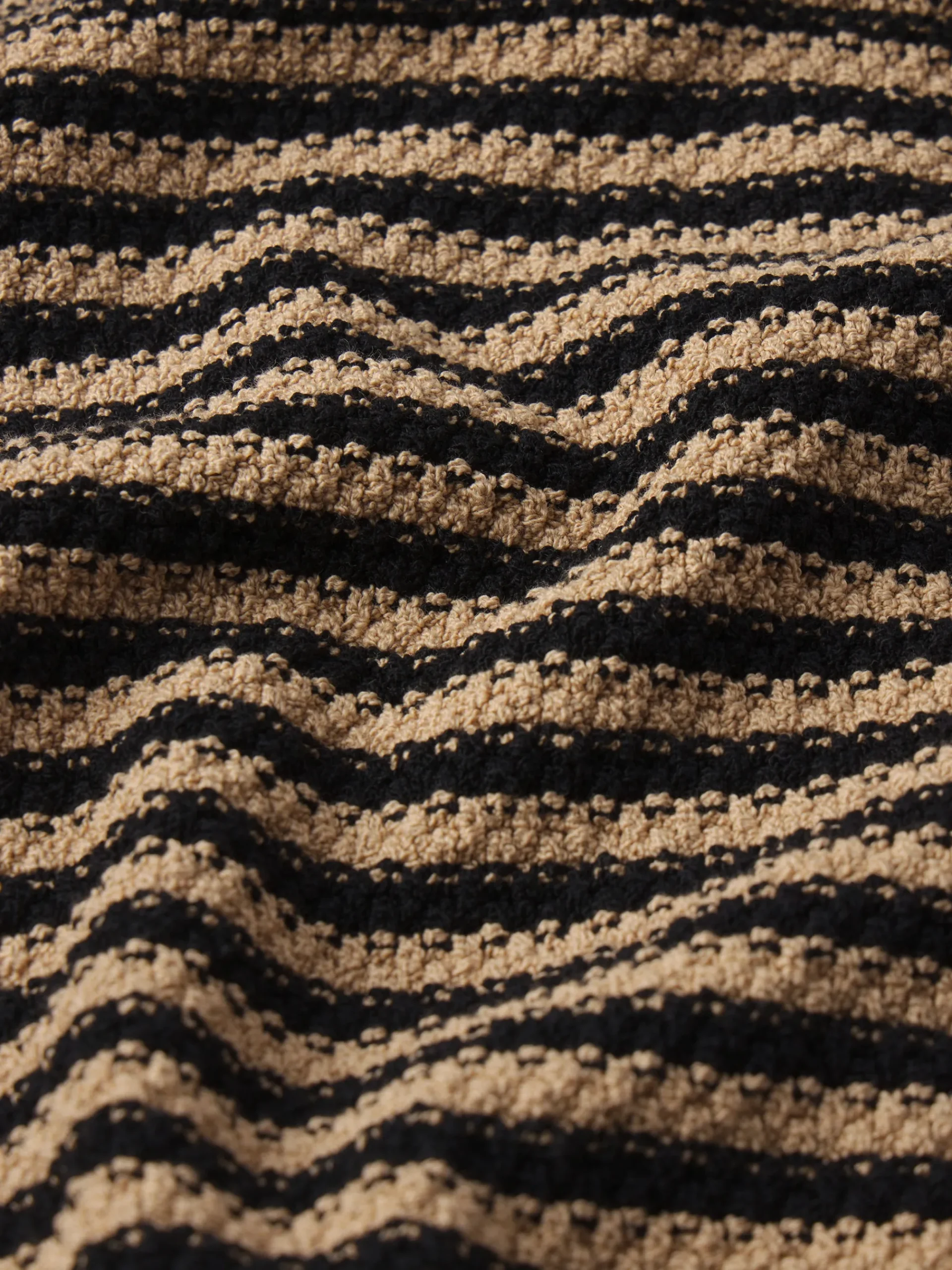 Women FRAME Compact Stripe Cardi in Tan Multi