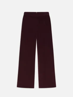 Women FRAME Crop Velvet Wide Leg in