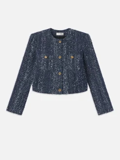 Women FRAME Denim Boucle Jacket in