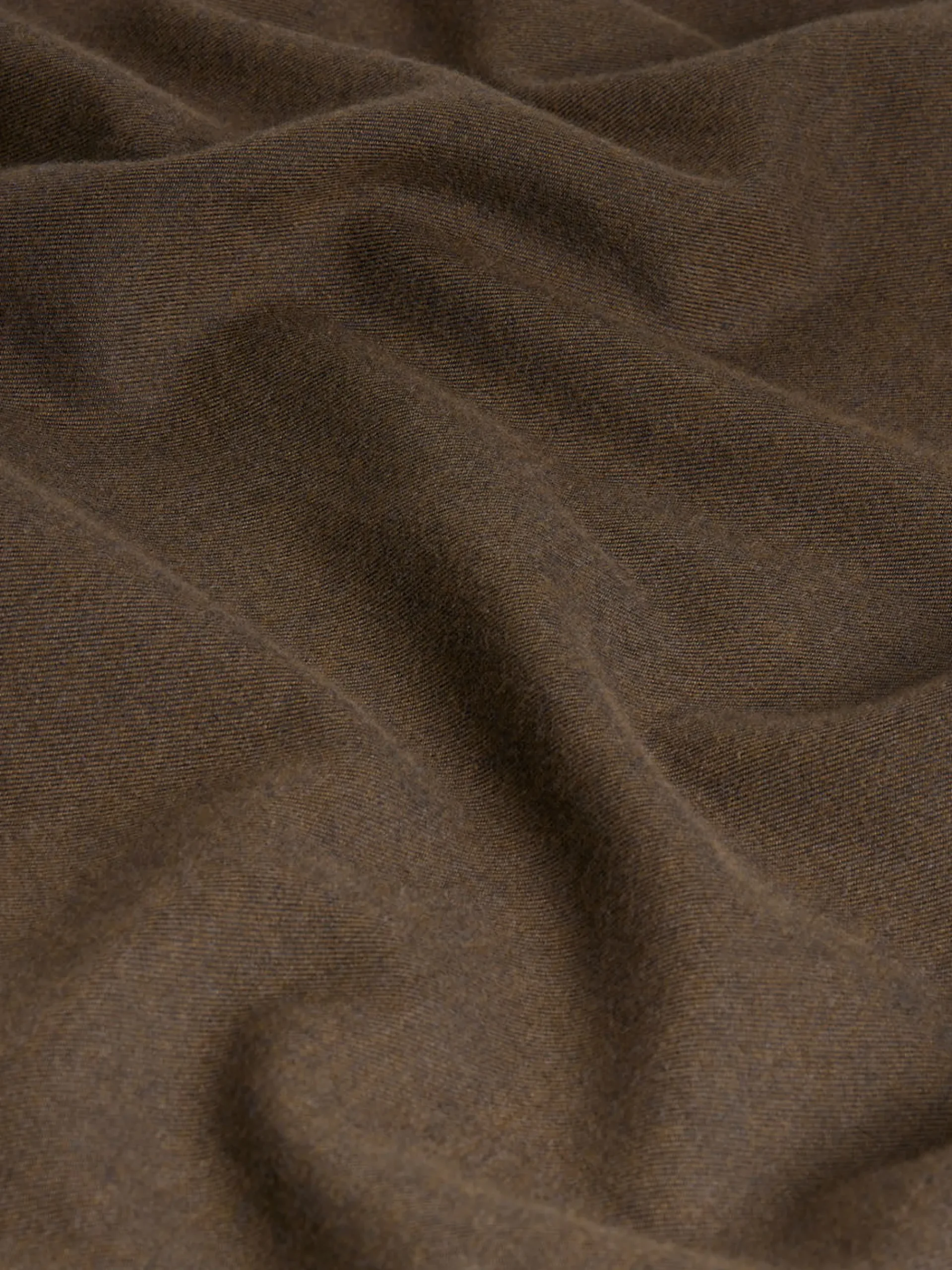 FRAME Double Pocket Wool Blend Shirt in Soft Mocha