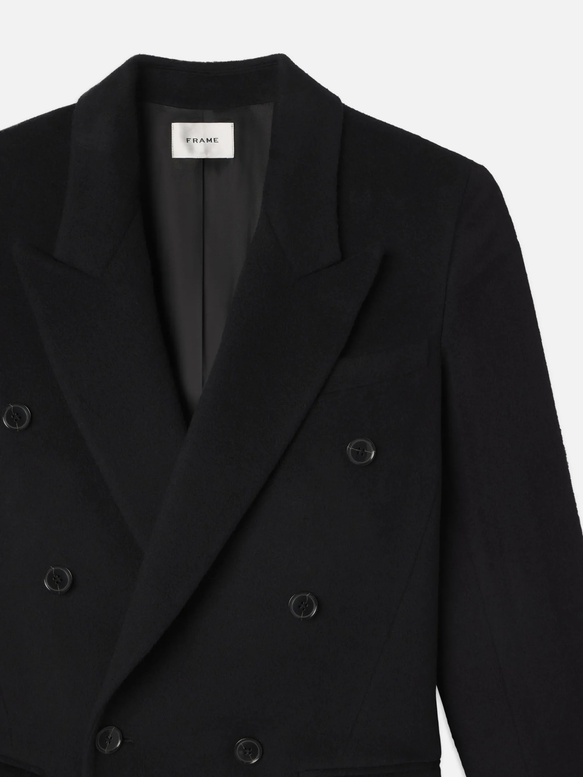Women FRAME Double-Breasted Tailored Coat in
