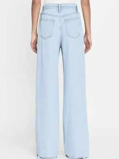 Women FRAME Drawstring Wide Leg in