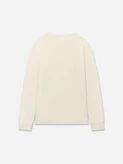 FRAME Duo Fold Crew in White Canvas