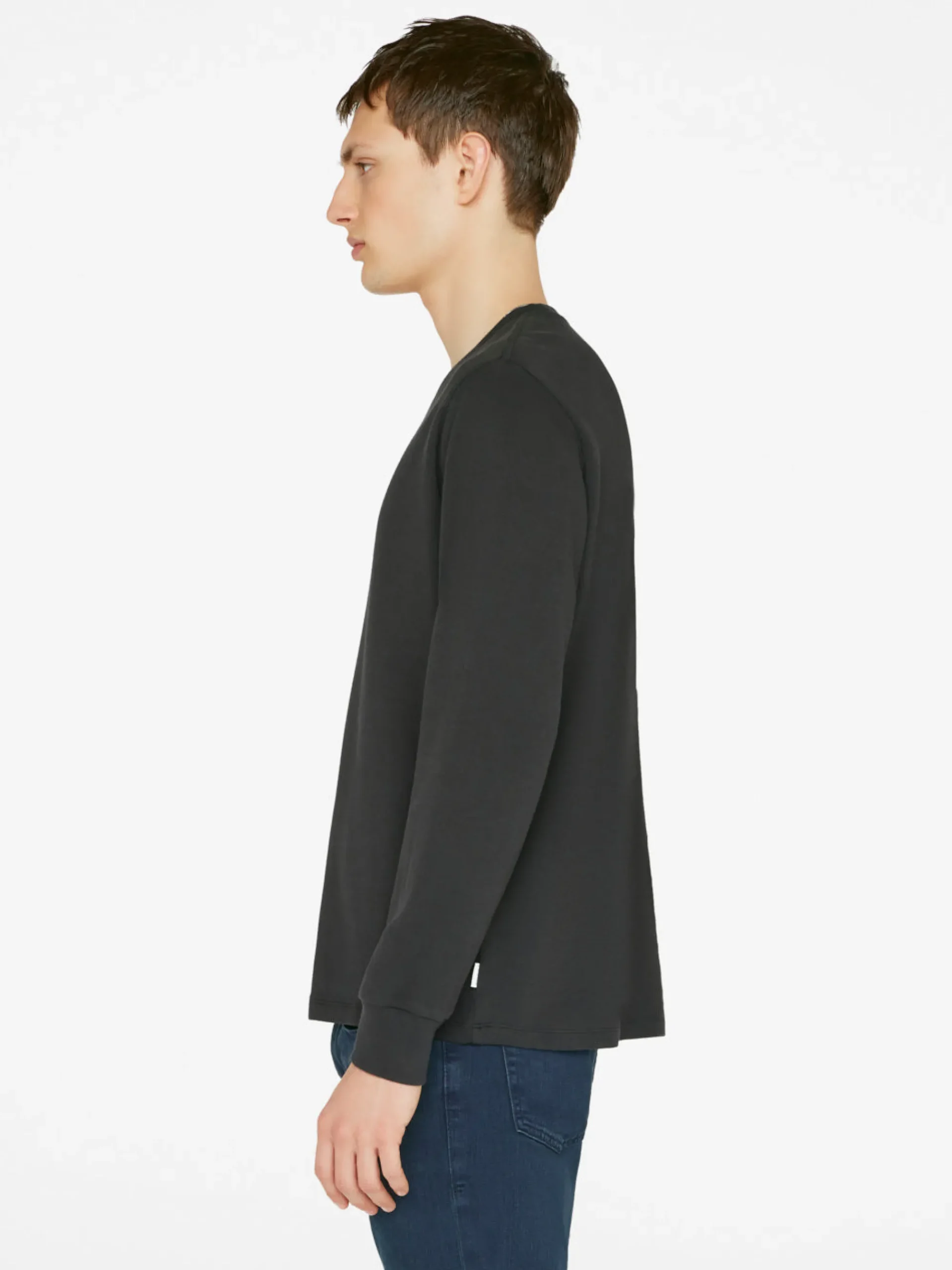 FRAME Duo Fold Long Sleeve Crew in