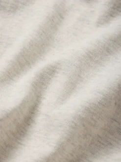 FRAME Duo Fold Long Sleeve Crew in Oatmeal Heather