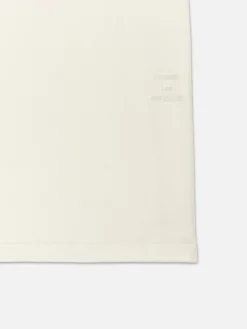 FRAME Duo Fold Tee in White Sand