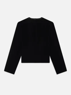 Women FRAME Embellished Velvet Jacket in