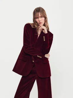 Women FRAME Everyday Velvet Blazer in