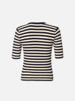 Women FRAME Femme Mariner Sweater in Navy Multi