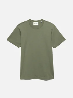 FRAME Logo Tee in Khaki Green