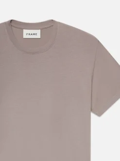 FRAME Logo Tee in Soft Lavender