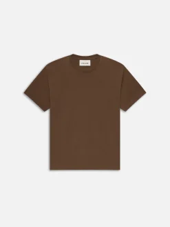 FRAME Logo Tee in Soft Mocha