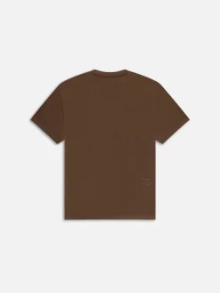 FRAME Logo Tee in Soft Mocha