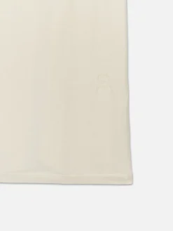 FRAME Logo Tee in White Canvas