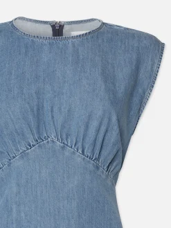 Women FRAME Gathered Tier Hem Dress in