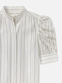 Women FRAME Gillian Top in Cream Multi