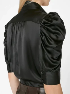 Women FRAME Gillian Top in Glossy