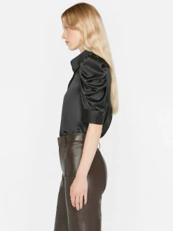 Women FRAME Gillian Top in Glossy