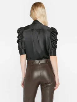 Women FRAME Gillian Top in Glossy