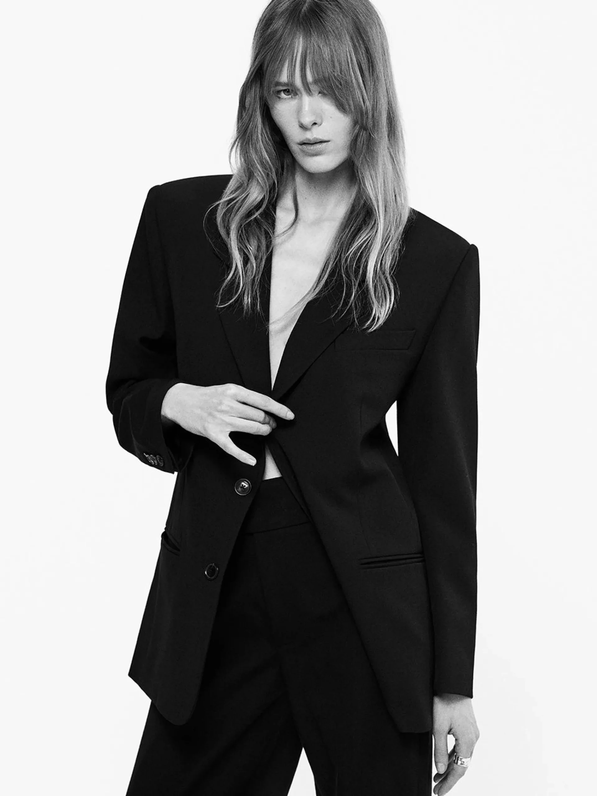 Women FRAME Grandfather Blazer in