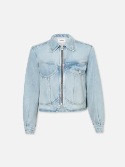 Women FRAME Heart Jacket in Fizz Indigo