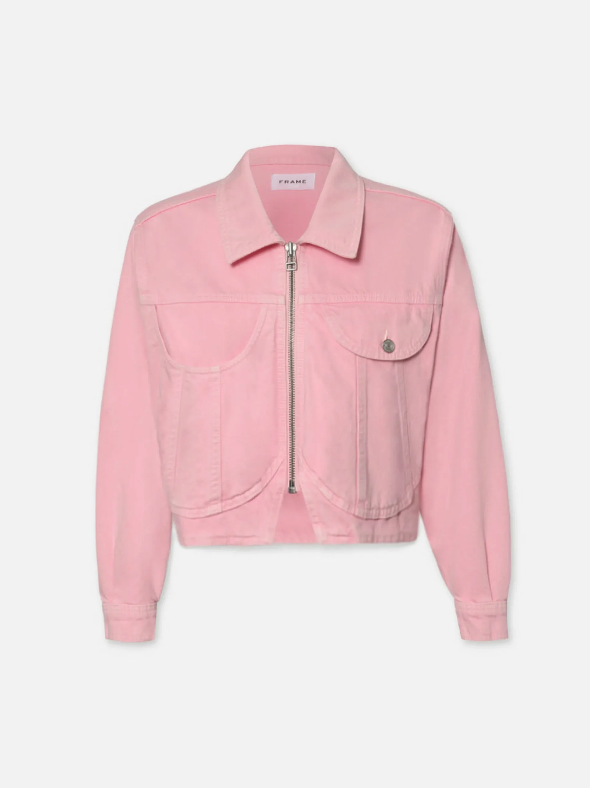 Women FRAME Heart Jacket in Washed Dusty Pink