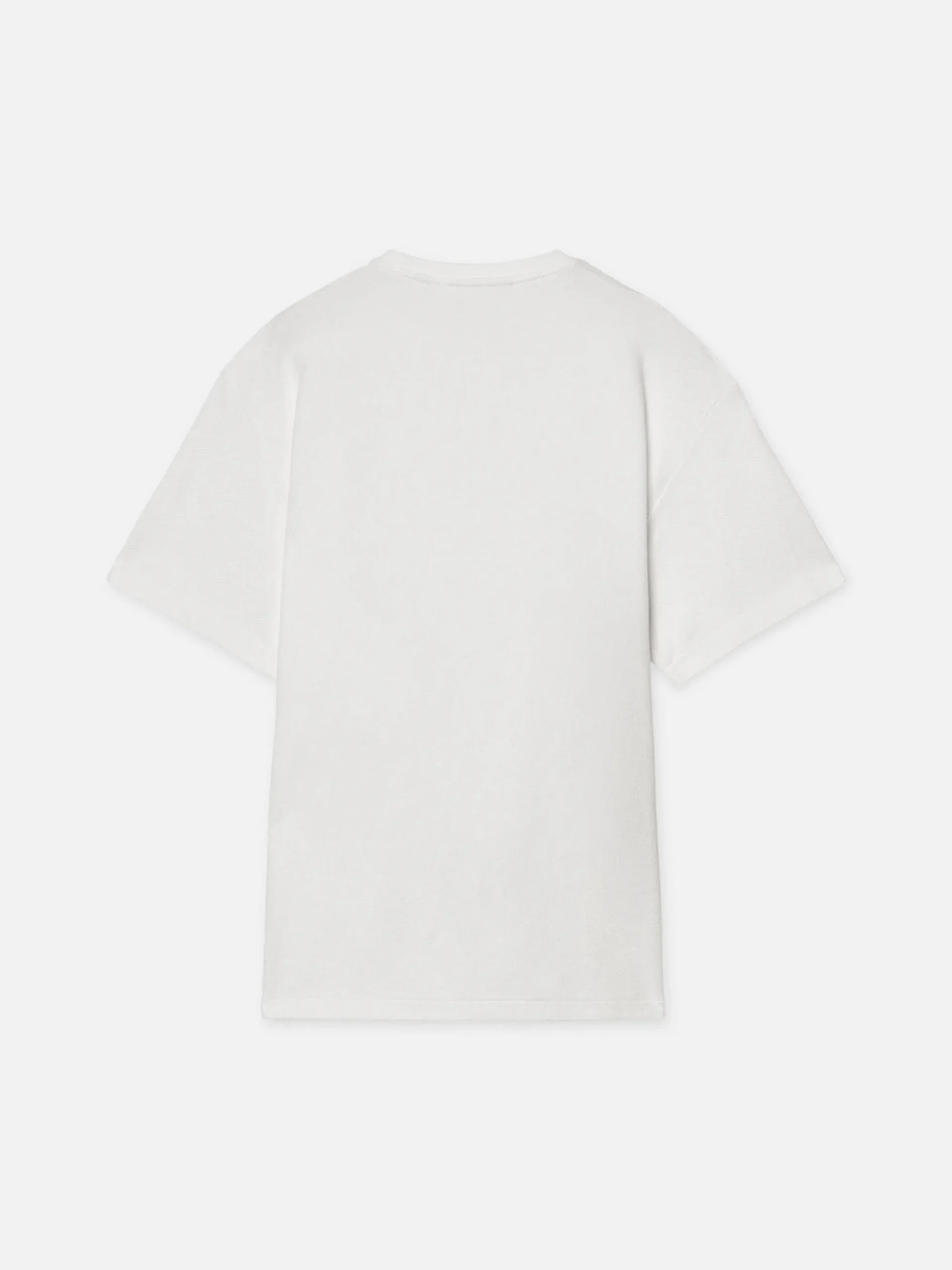 FRAME Jacquard Relaxed Tee in Off White