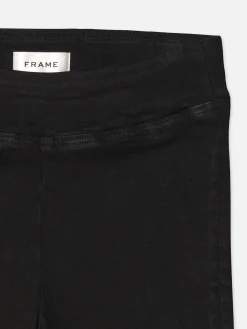 Women FRAME Jetset Capri in Sheen Noir