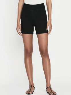 Women FRAME Jetset Short in Sheen Noir