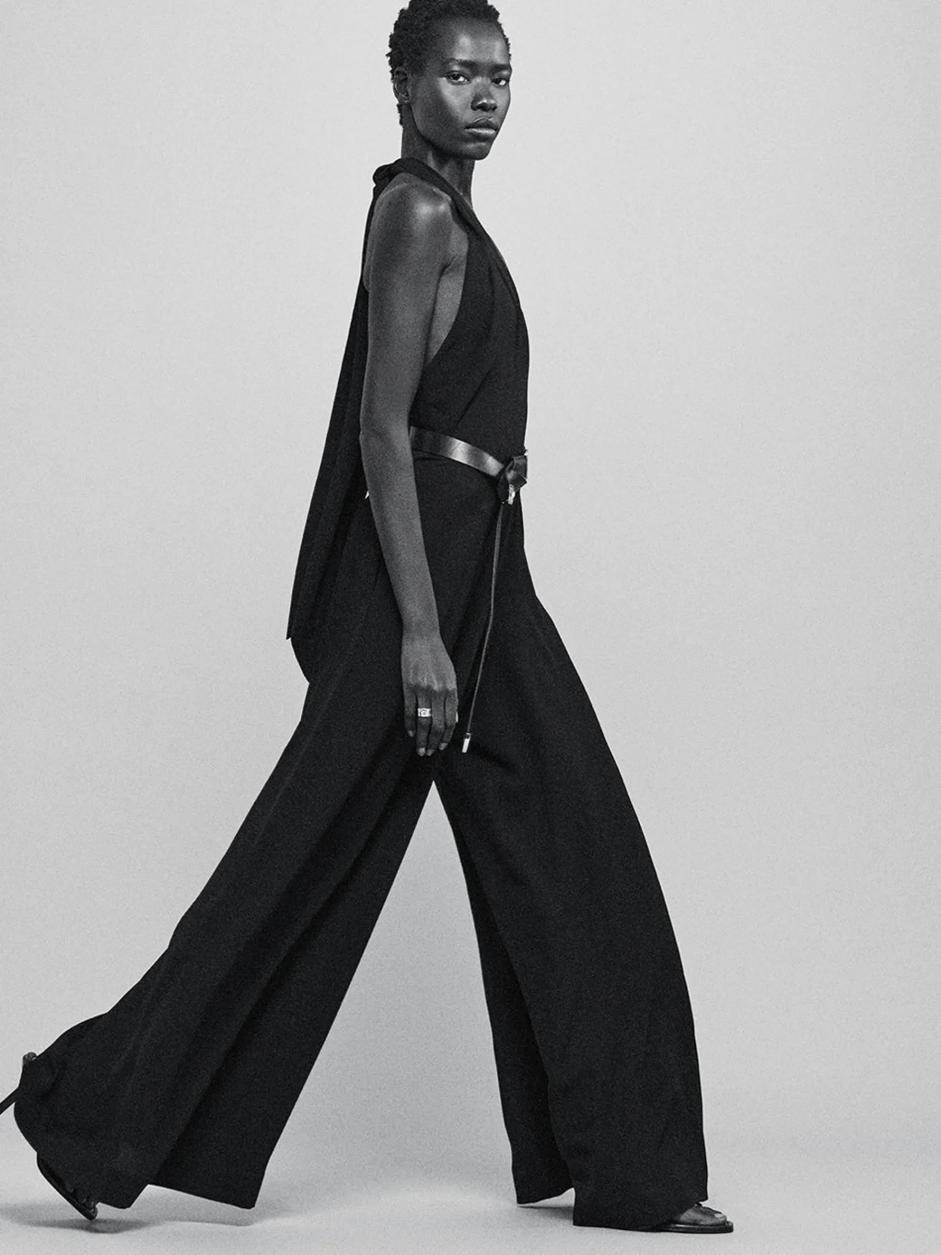 Women FRAME Keyhole Halter Jumpsuit in