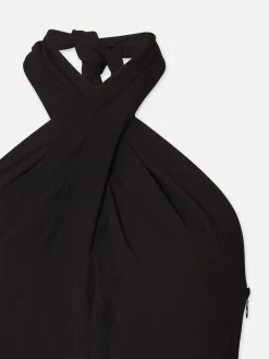 Women FRAME Keyhole Halter Jumpsuit in