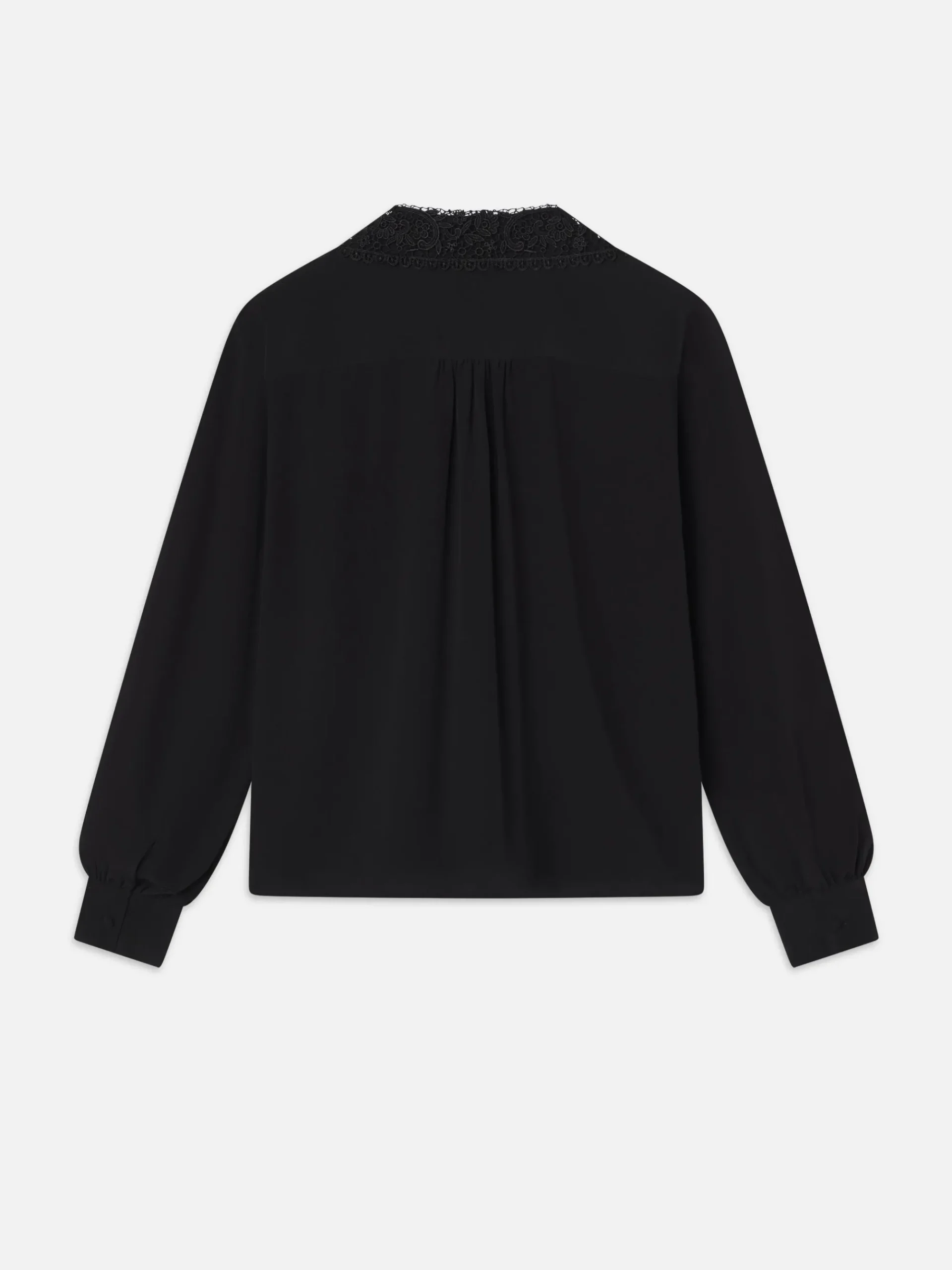 Women FRAME Lace Collar Blouse in