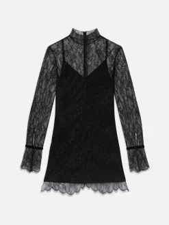 Women FRAME Lace Shift Dress in