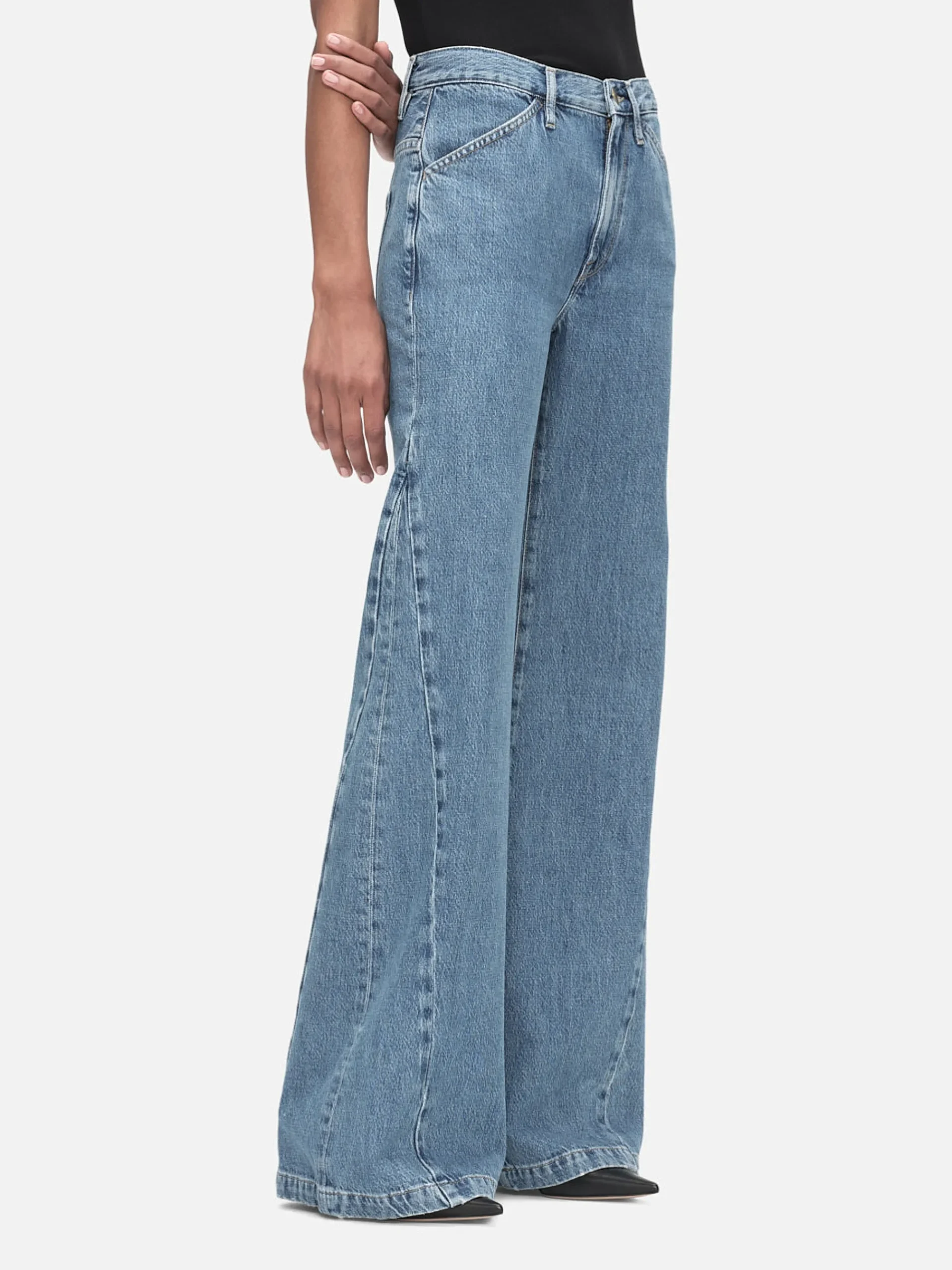 Women FRAME Le Baggy Palazzo in Ocean Drive