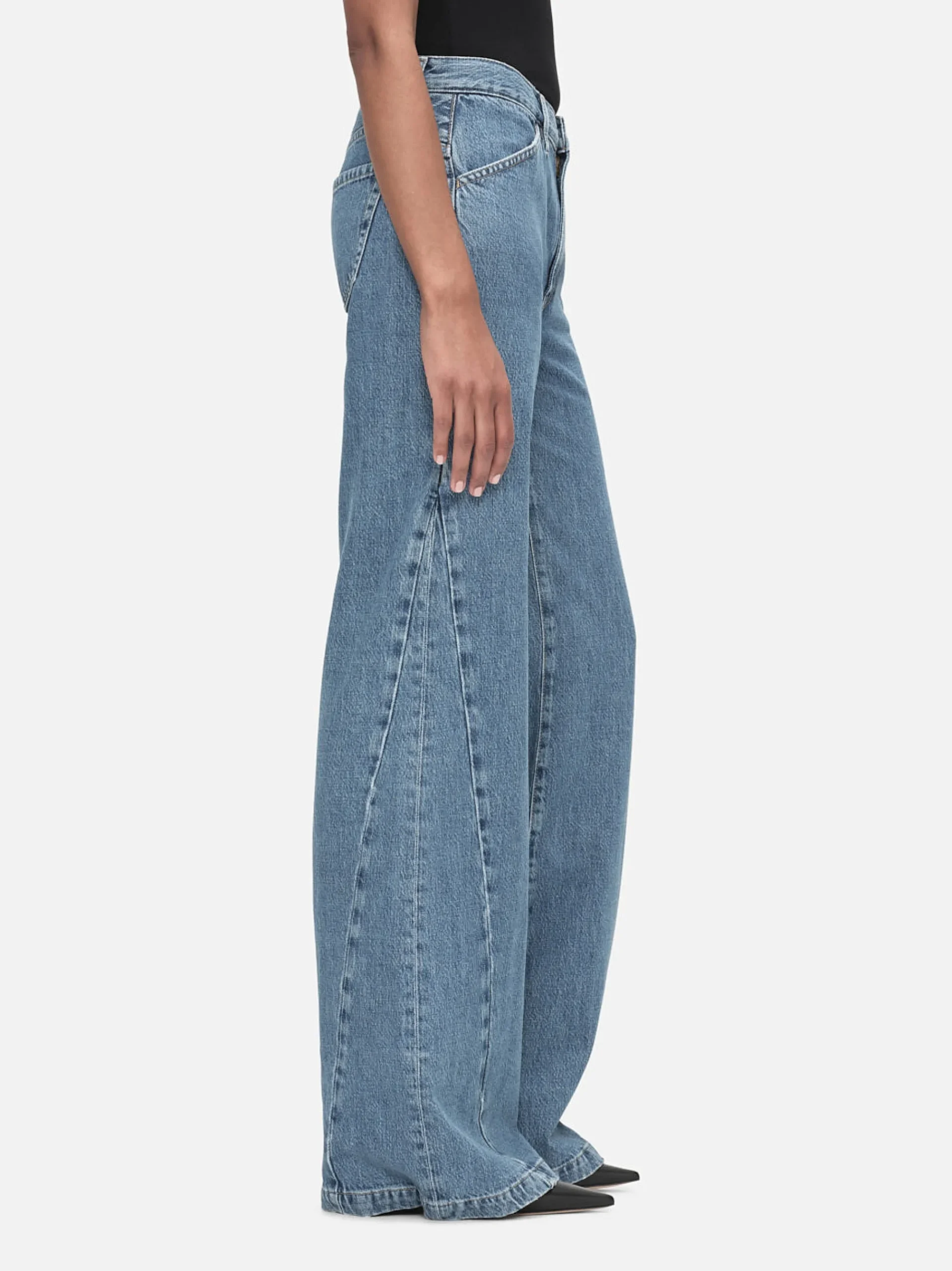 Women FRAME Le Baggy Palazzo in Ocean Drive